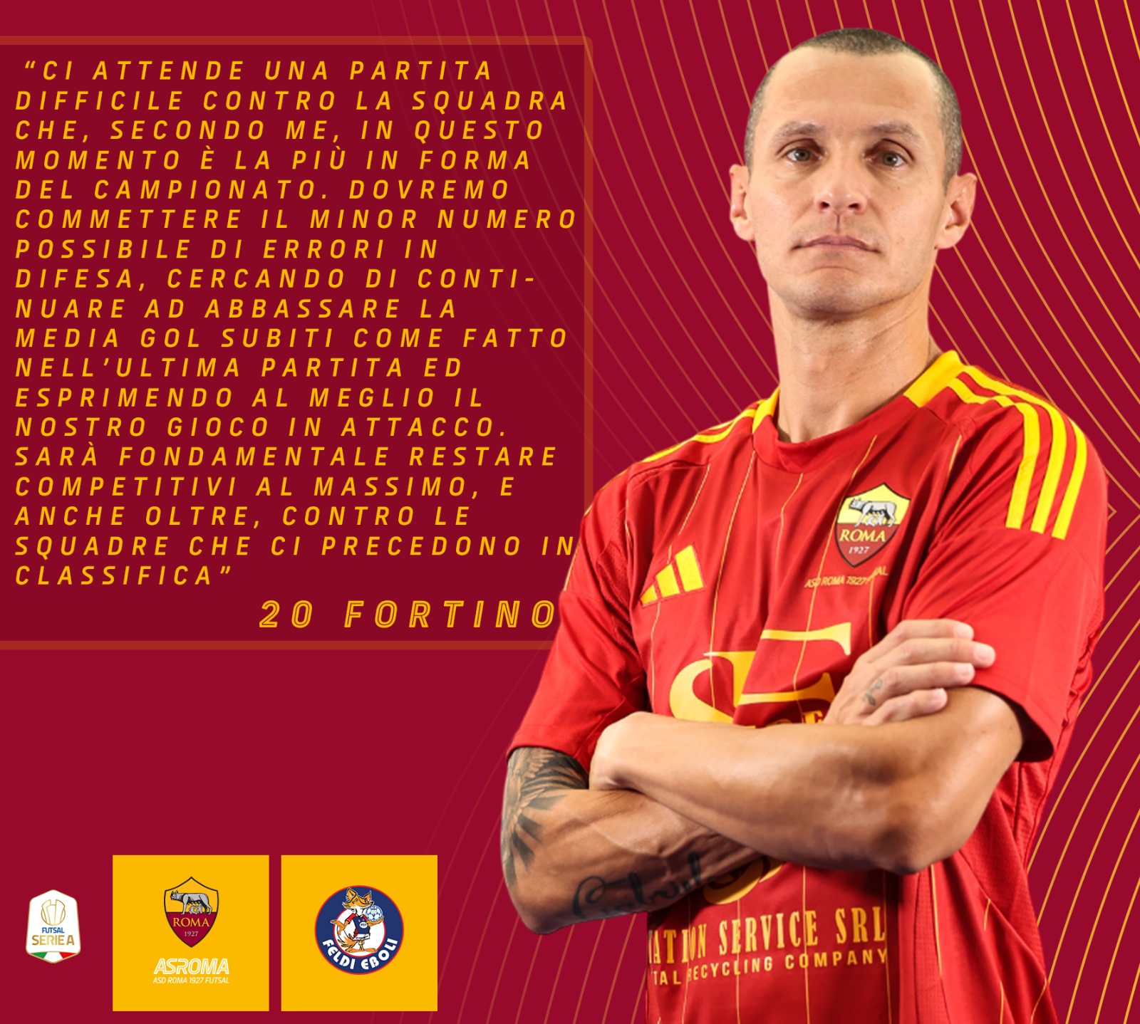 Fortino presenta Roma 1927 Futsal - Feldi Eboli